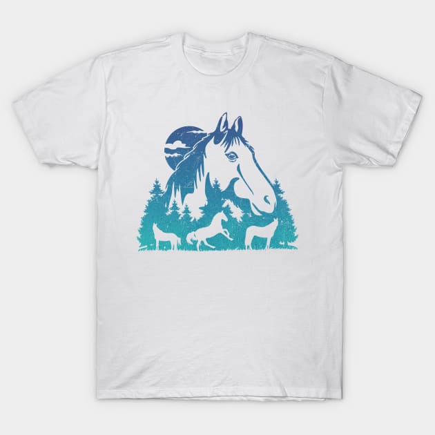 Wild Horses T-Shirt by Cup of Tee